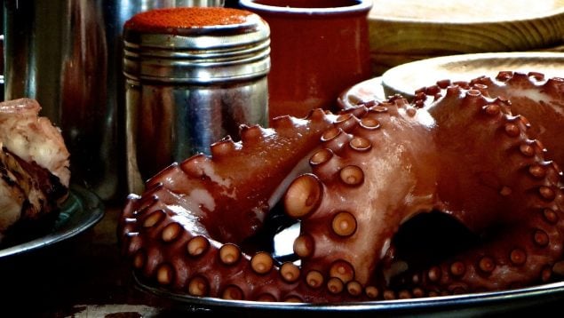 El secreto de este bar de Madrid es que usan pulpo en sus bocadillos.