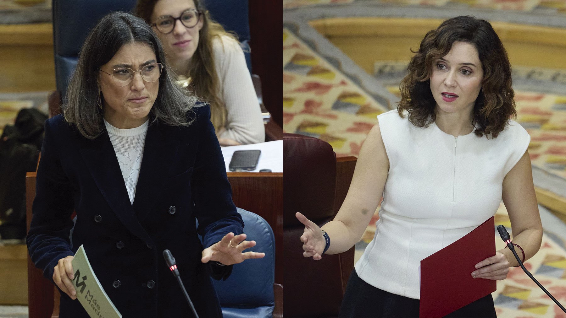 Manuela Bergerot e Isabel Díaz Ayuso.