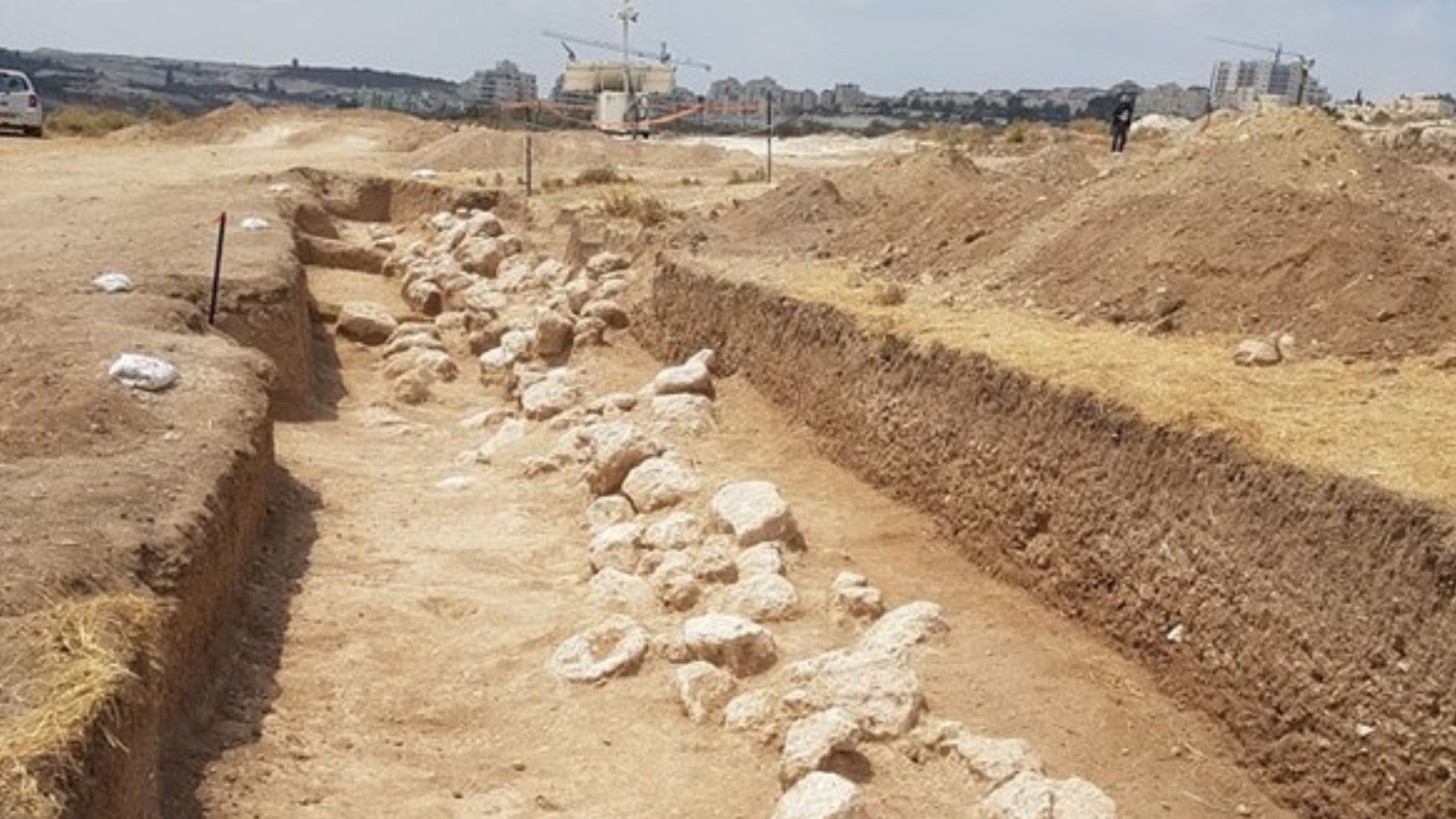 El área de excavación. Foto: Autoridad de Antigüedades de Israel