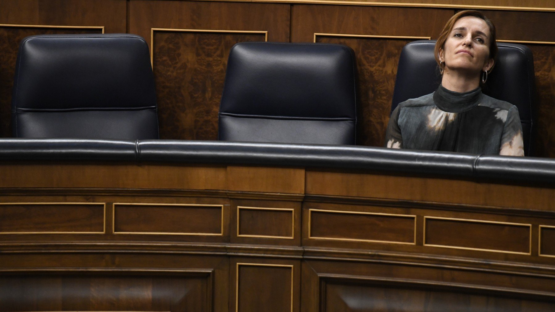 La ministra de Sanidad, Mónica García, en el congreso.