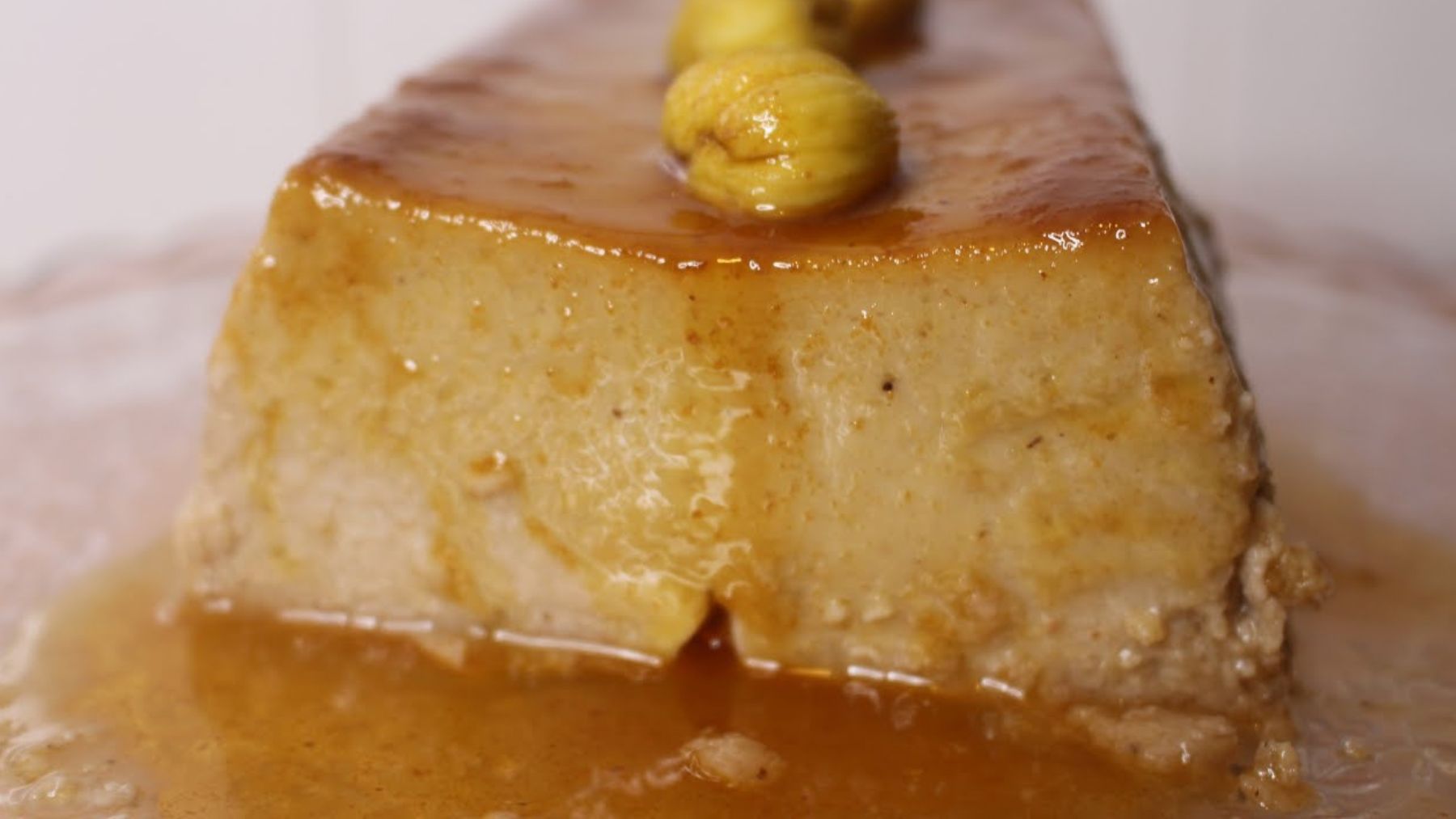 Flan de castañas.