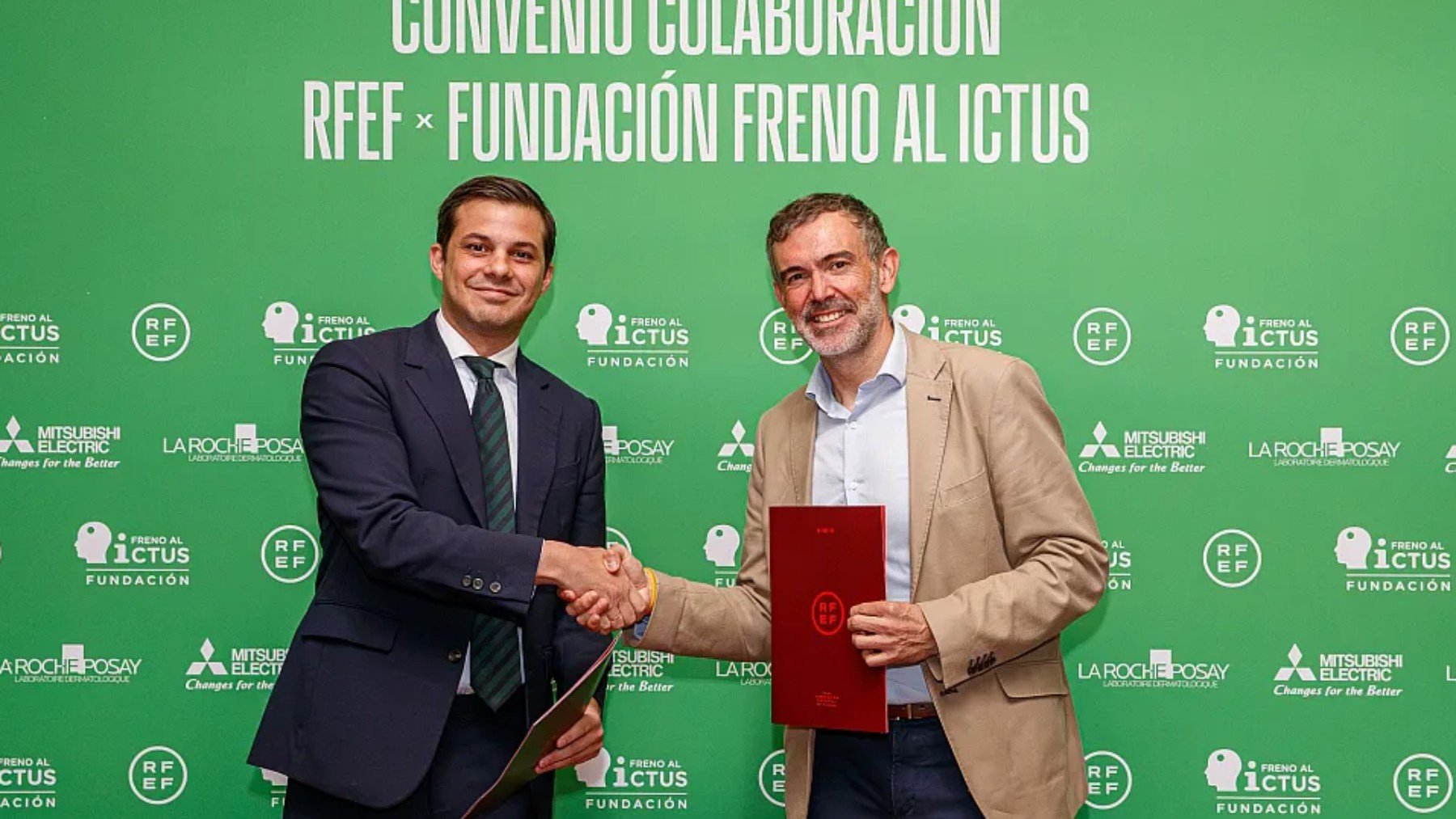 El acuerdo entre la RFEF y la Fundación Freno al Ictus. (RFEF)