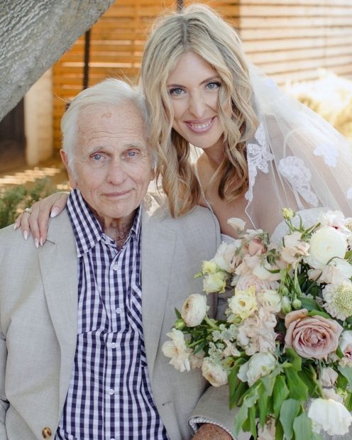 Ron Ely junto a su hija Kikiely en el día de su boda (Instagram).