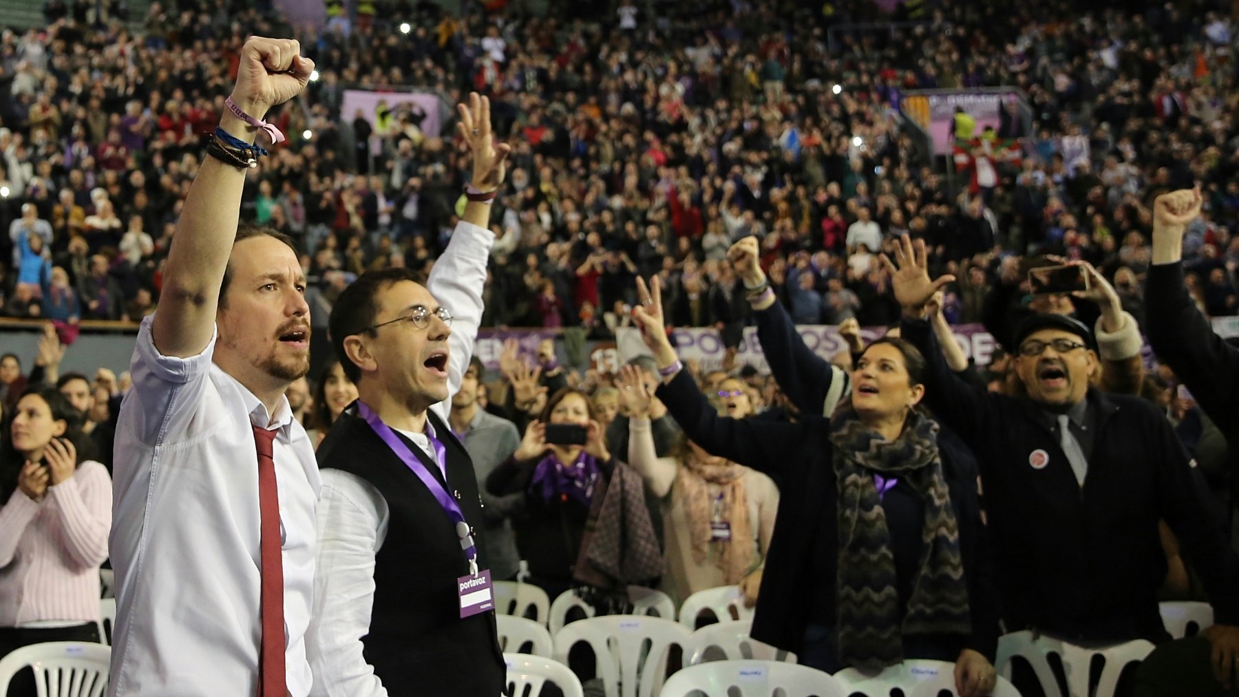 Congreso de Podemos en Vistalegre. (EP)