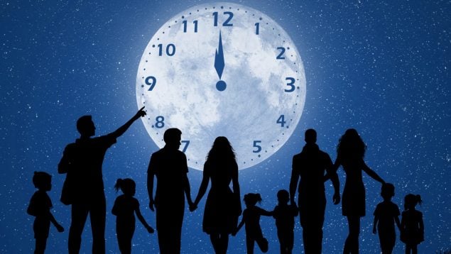 cambio de hora niños y mujeres