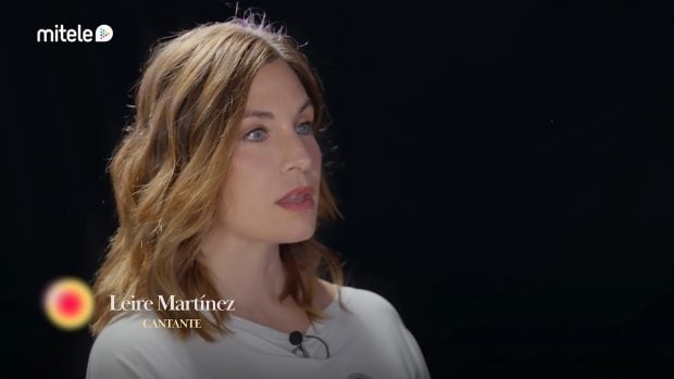 Leire Martínez durante su entrevista en MTMAD (Mediaset).