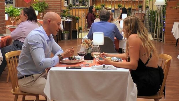 Sergio y Rosy en 'First Dates'. (Mediaset)