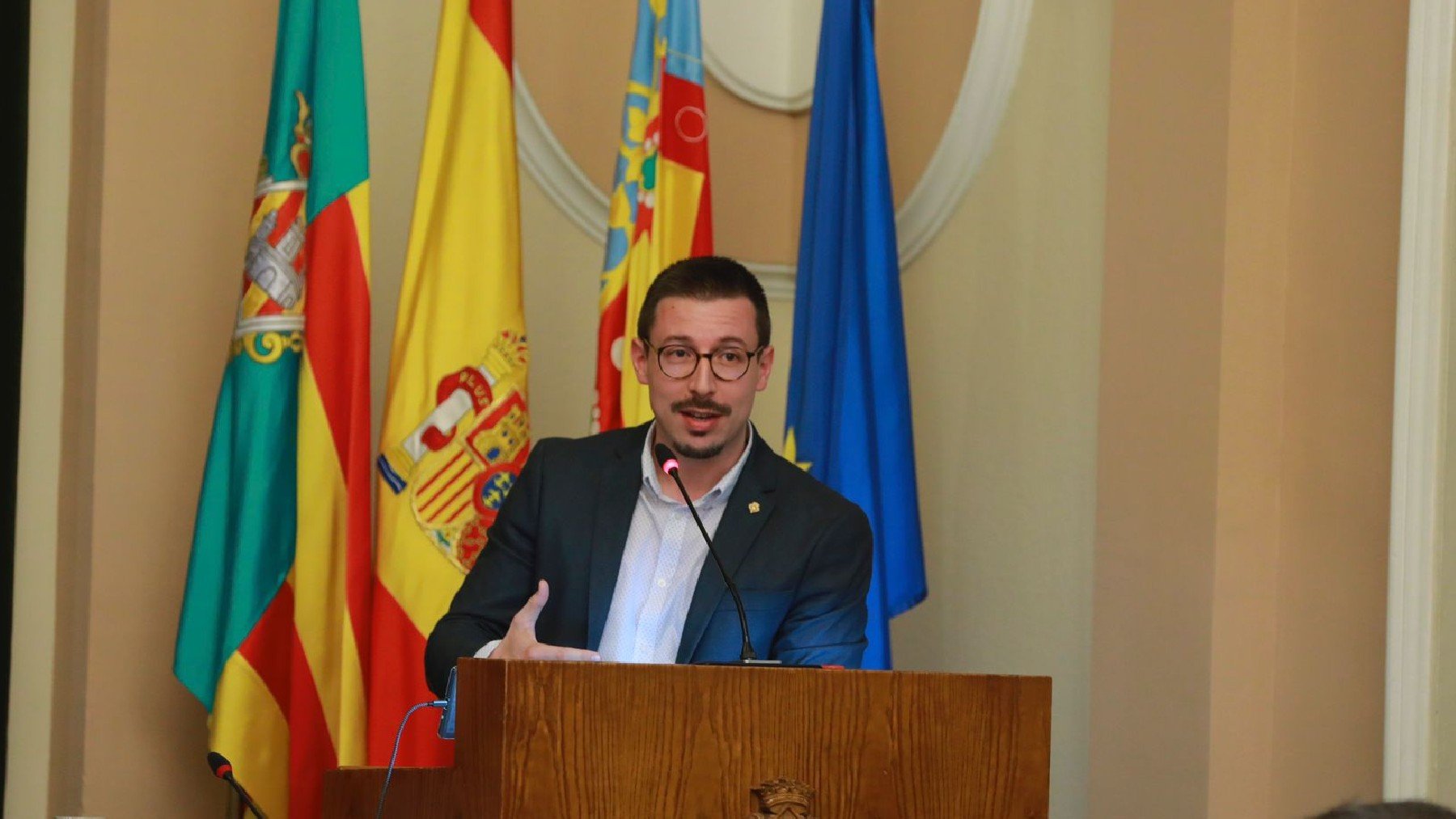 Alberto Vidal, portavoz adjunto de Vox en el Ayuntamiento de Castellón.