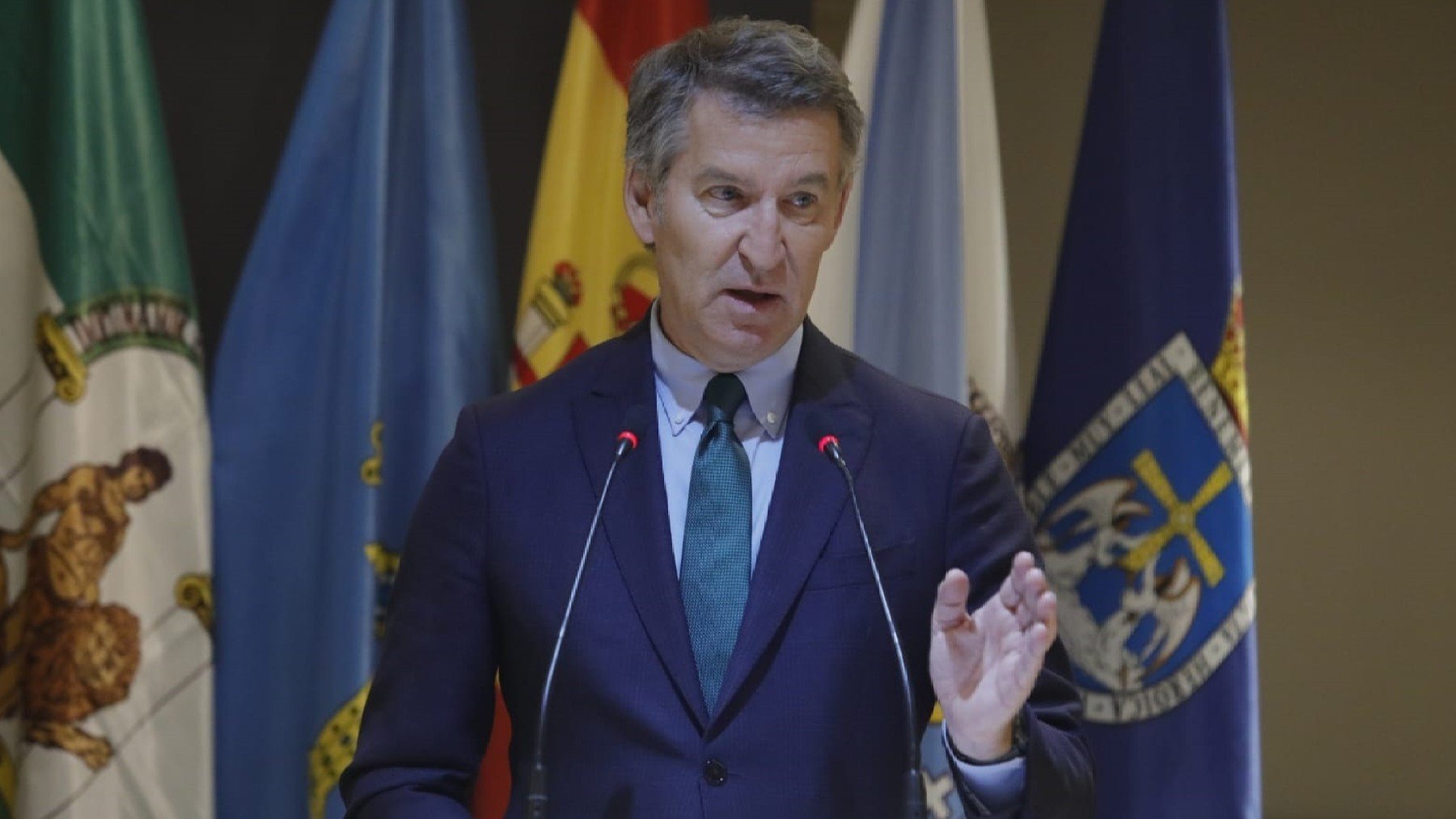 El presidente del PP, Alberto Núñez Feijóo.