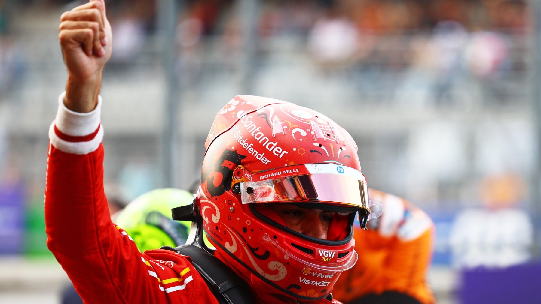 Carlos Sainz va a por la victoria en México. (Getty)