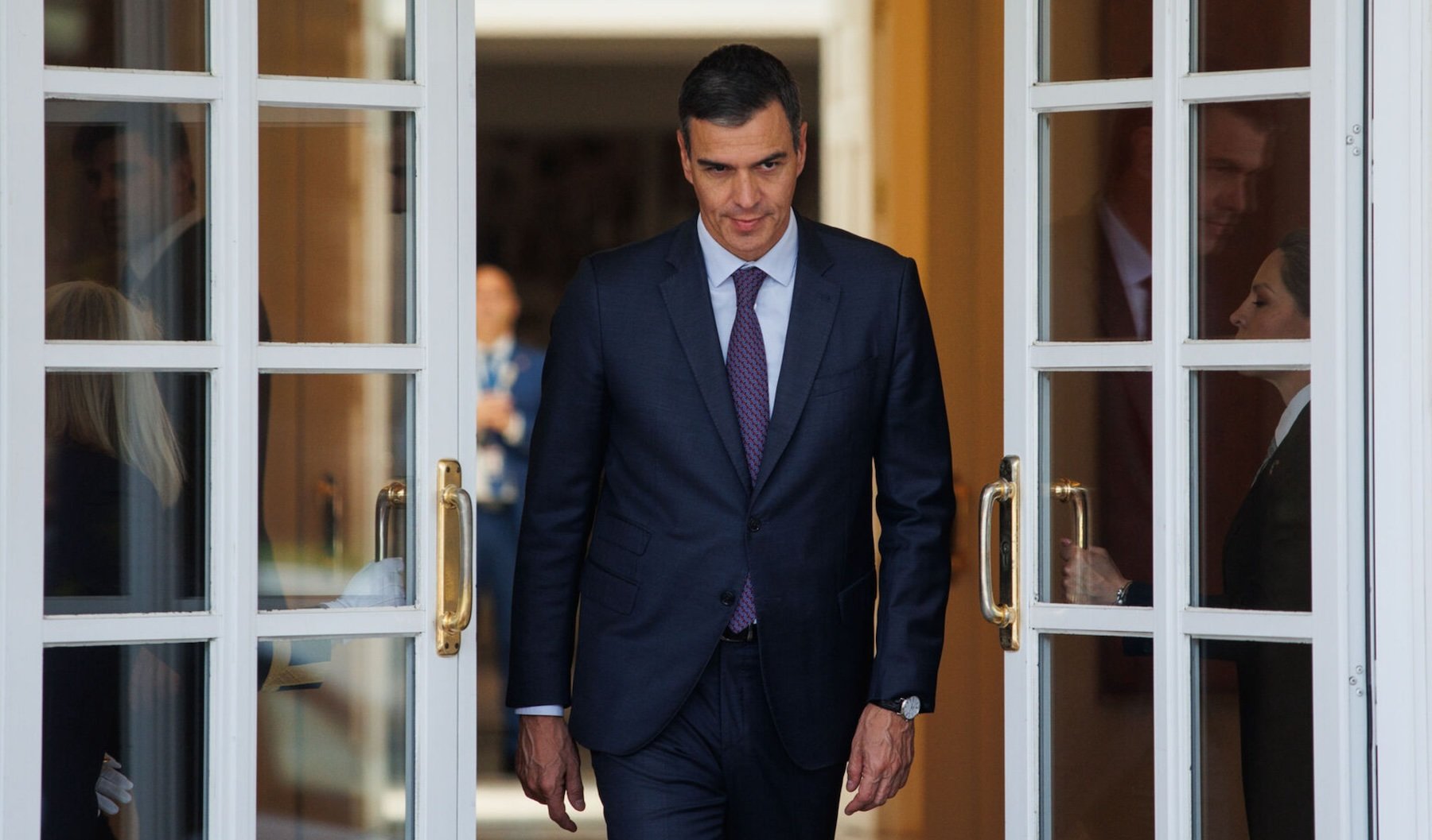 Pedro Sánchez, en La Moncloa. (EP)