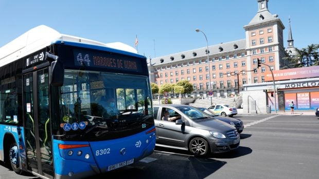 Huelga autobuses, Madrid