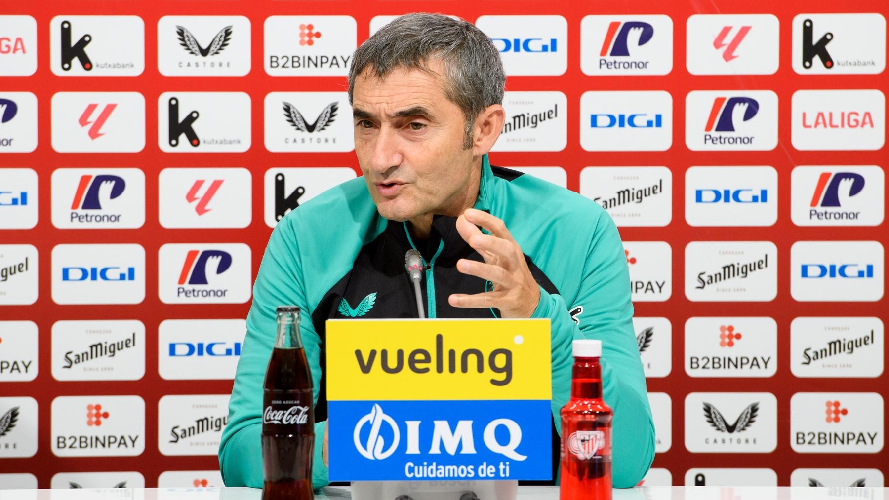 Ernesto Valverde, en la rueda de prensa.