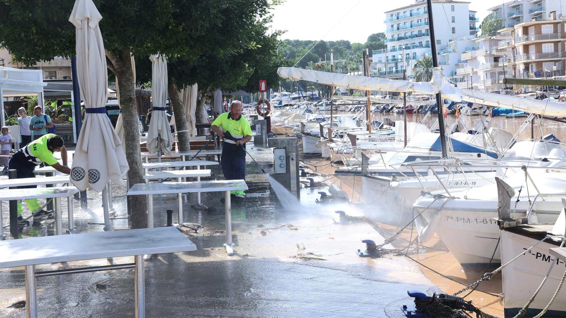 Inundaciones en Porto Cristo. (Europa Press)