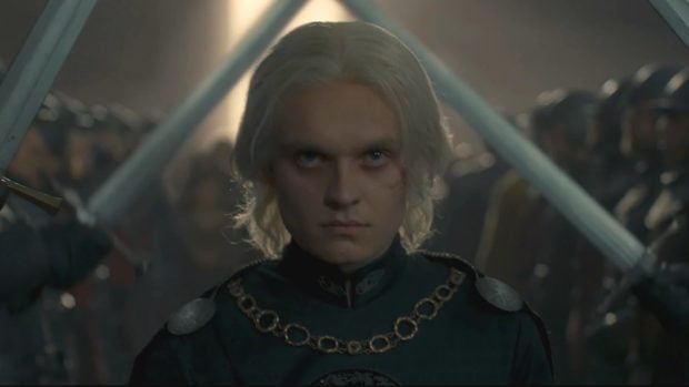 Tom Glynn-Carney en el papel de Aegon Targaryen en 'La casa del dragón'. (Max) 