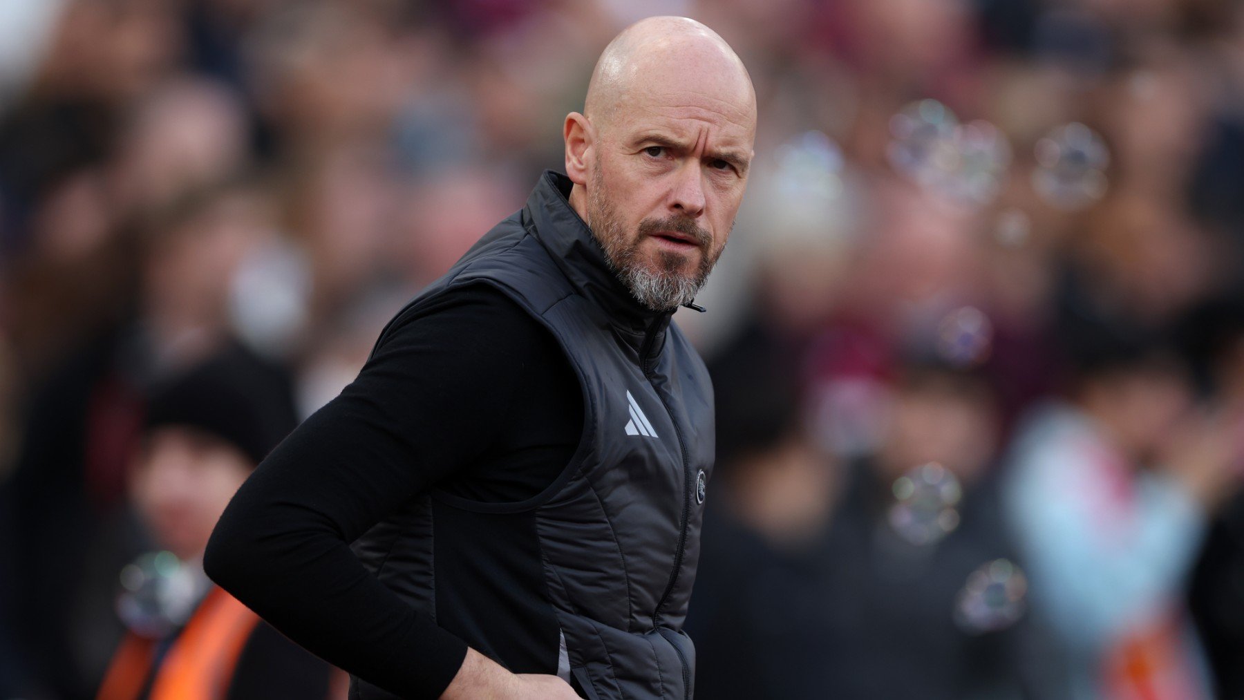 Erik ten Hag en un partido. (Getty)