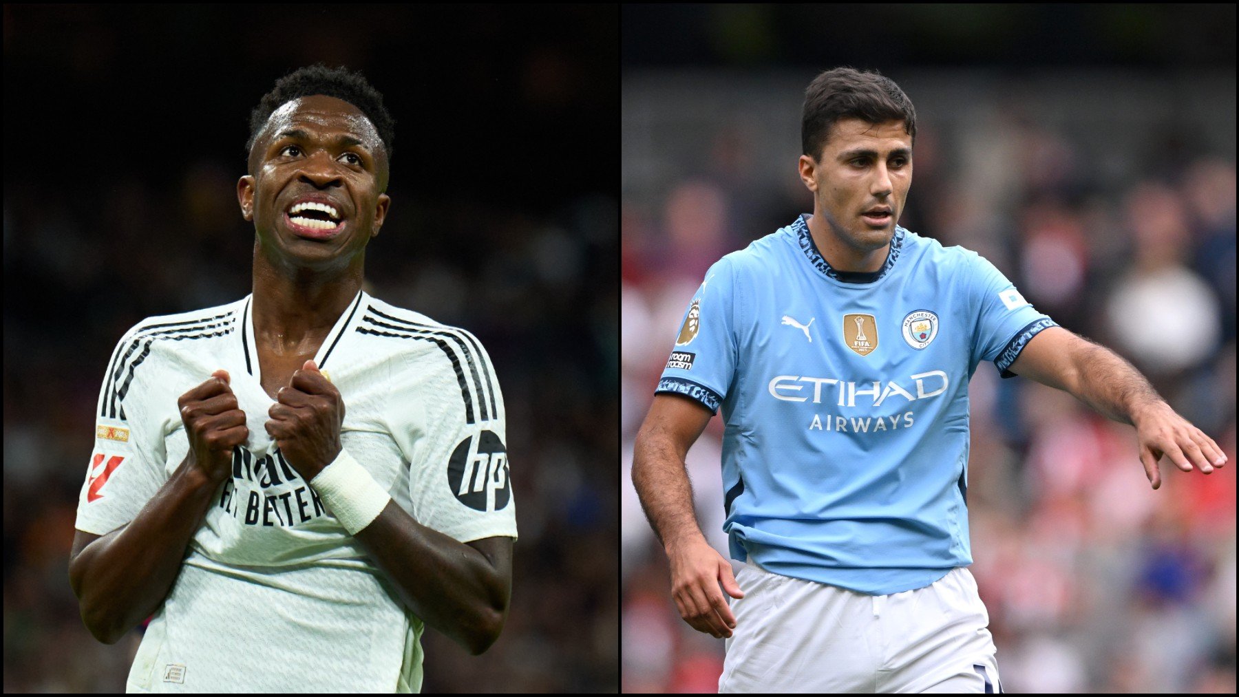 Vinicius y Rodri. (Getty)