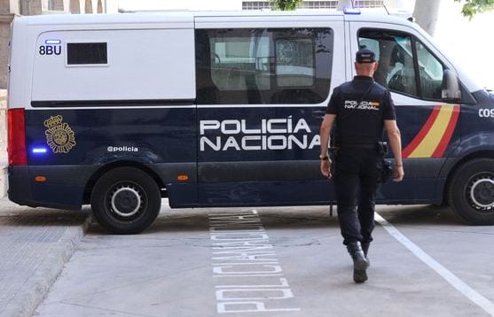 Un furgón de la Policía Nacional.