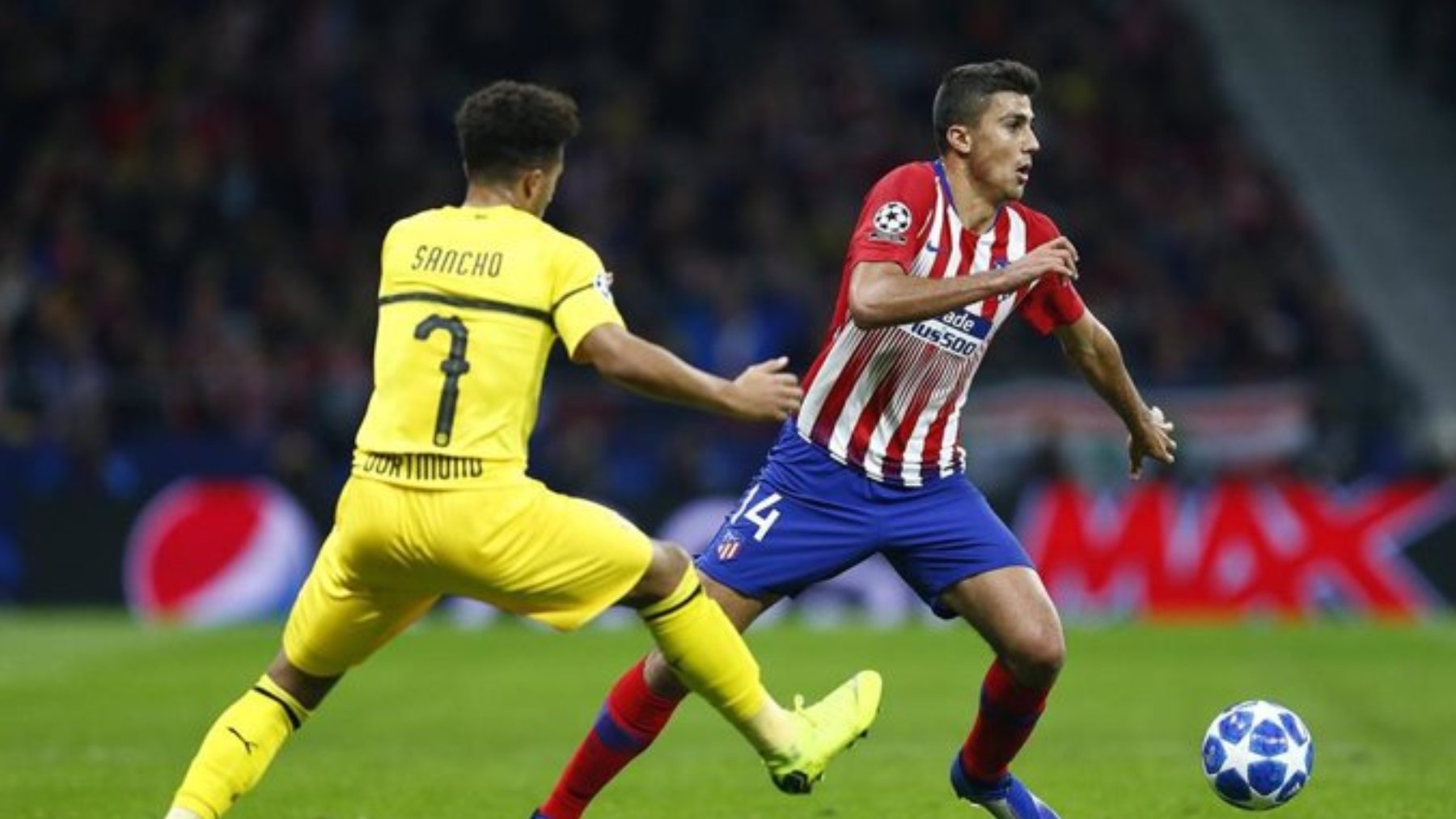 Rodri Hernández jugando con el Atlético de Madrid. (Foto: EP)