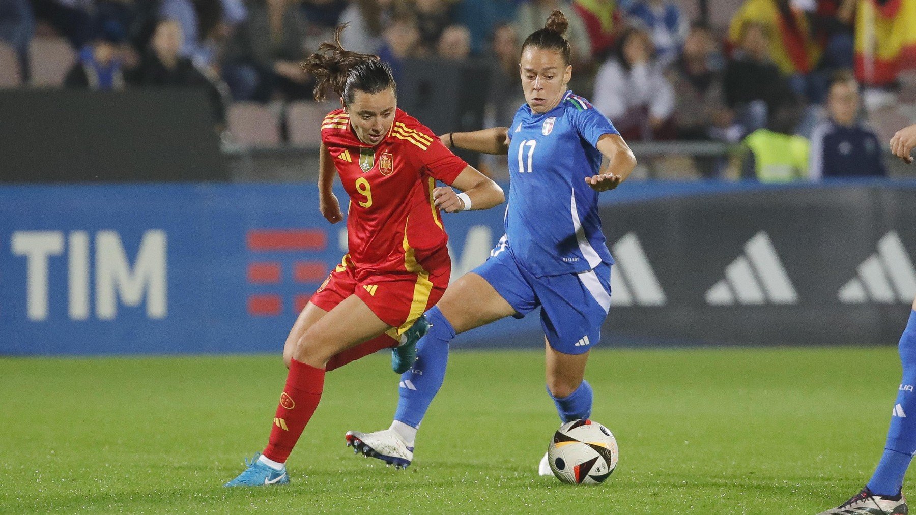 Italia – España en directo hoy: dónde ver online el partido de fútbol femenino en vivo. (EFE)