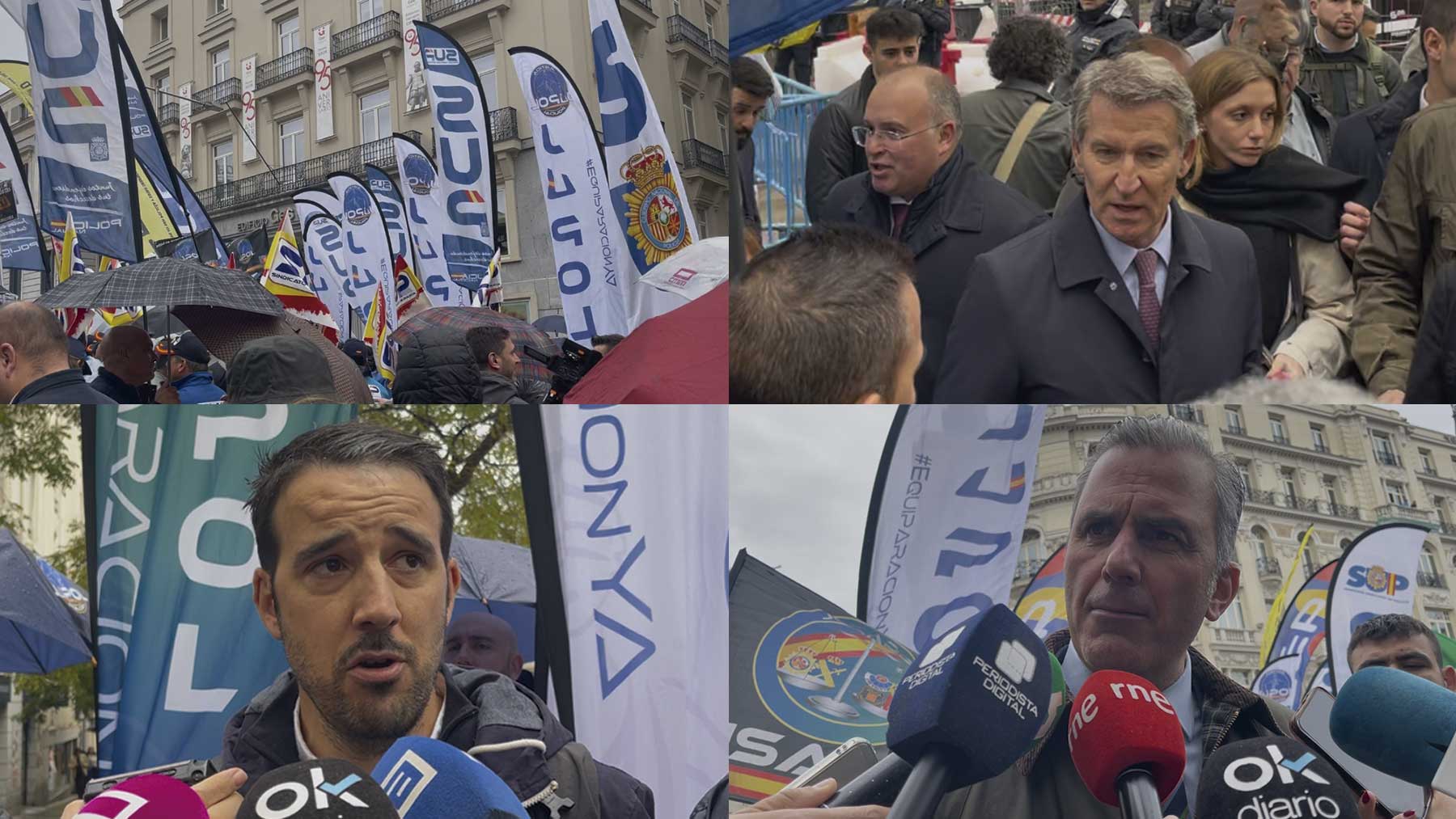 Manifestación contra la derogación de la Ley de Seguridad Ciudadana.