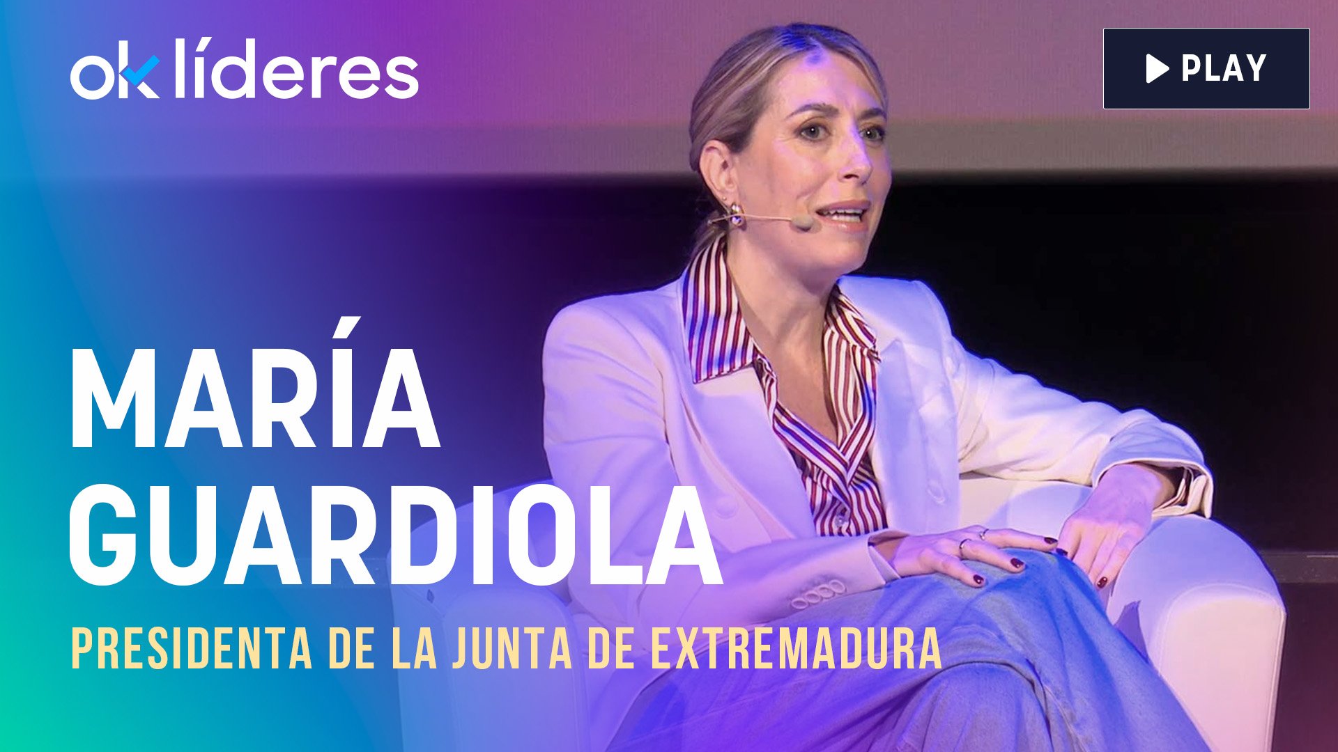 La presidenta de la Junta de Extremadura, María Guardiola.