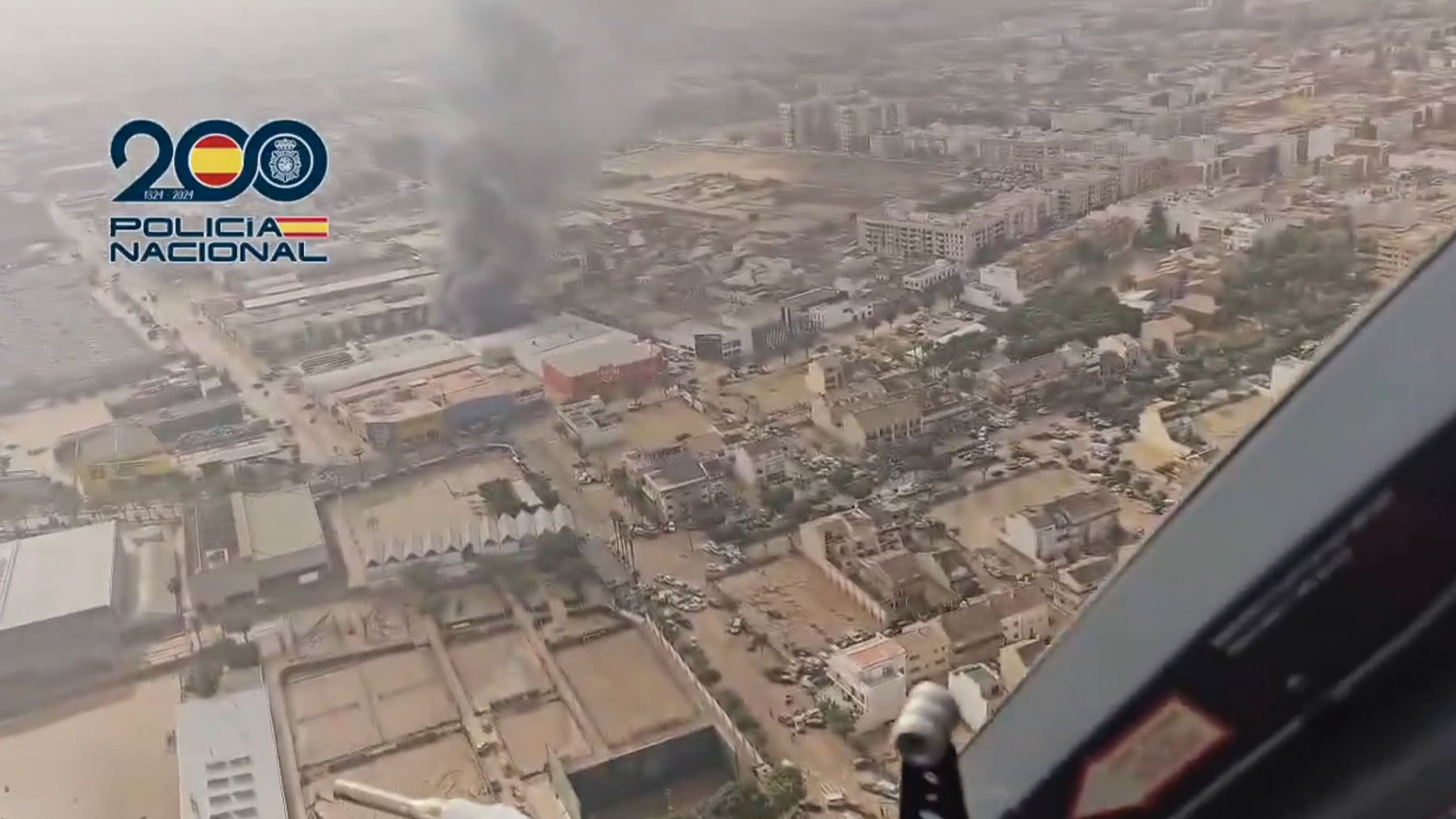 Los efectos de la Dana desde el aire.