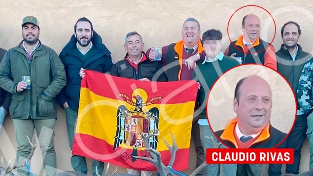 Claudio Rivas, socio de Aldama en el fraude del fuel, también posó orgulloso con la bandera franquista