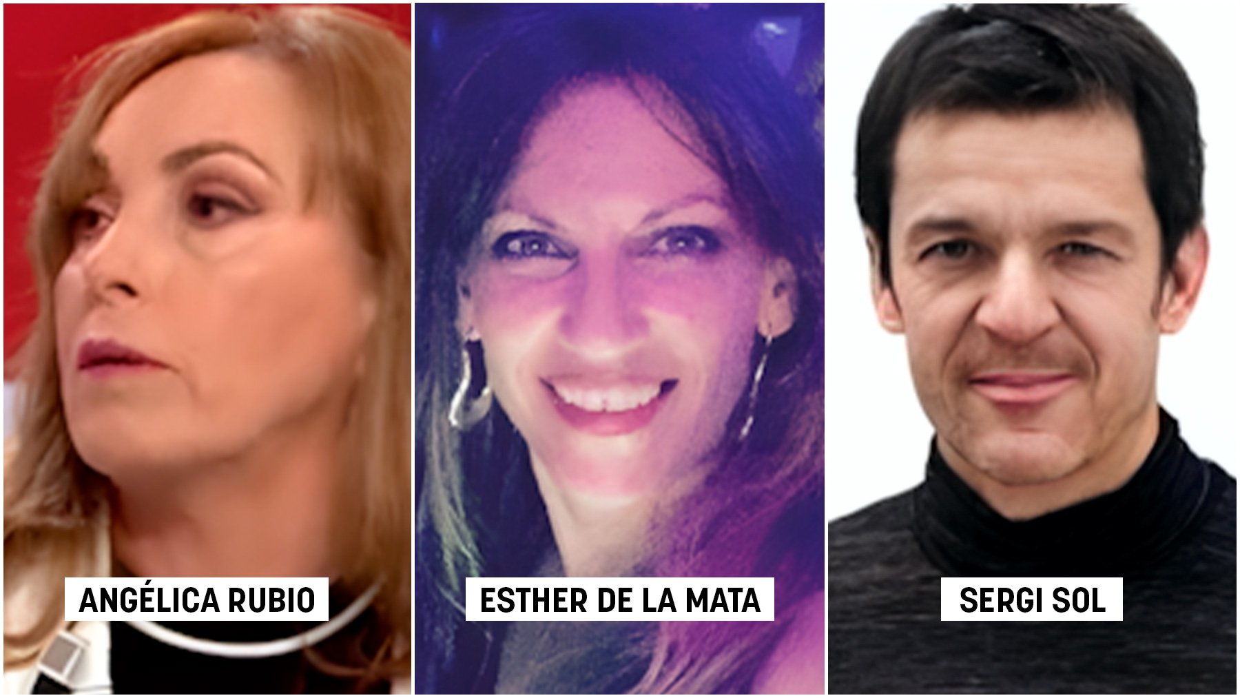 Angélica Rubio, Esther de la Mata y Sergio Sol.