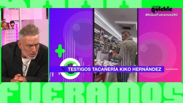 Kiko Hernández se entera en Ni que fuéramos de que ha sido grabado. (Canal Quickie)