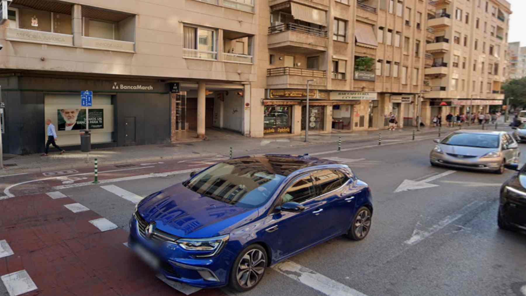 Imagen de la calle Josep Darder Metge de Palma donde se construirá el aparcamiento.