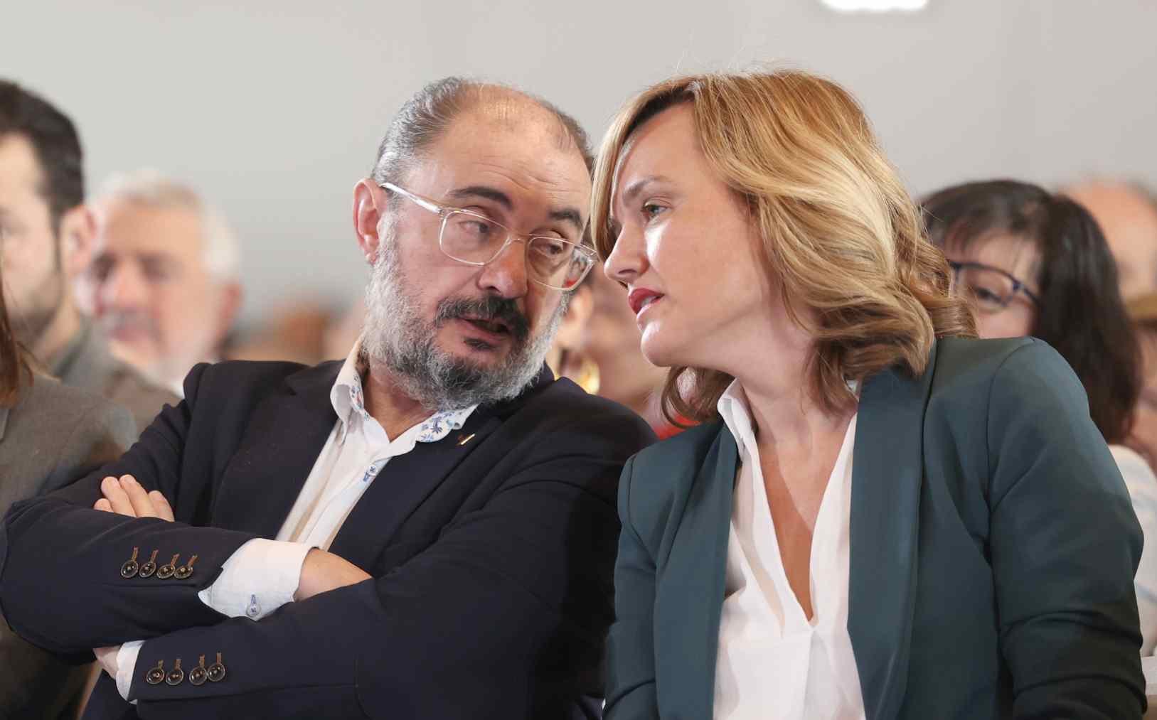 Javier Lambán y Pilar Alegría.