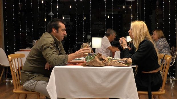 Pedro y Susan en First Dates. (Mediaset)