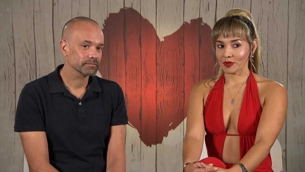 Javier y Zoraida en la decisión final de 'First Dates'. (Mediaset)