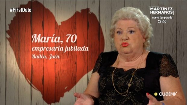 María, participante de 'First Dates'. (Mediaset)