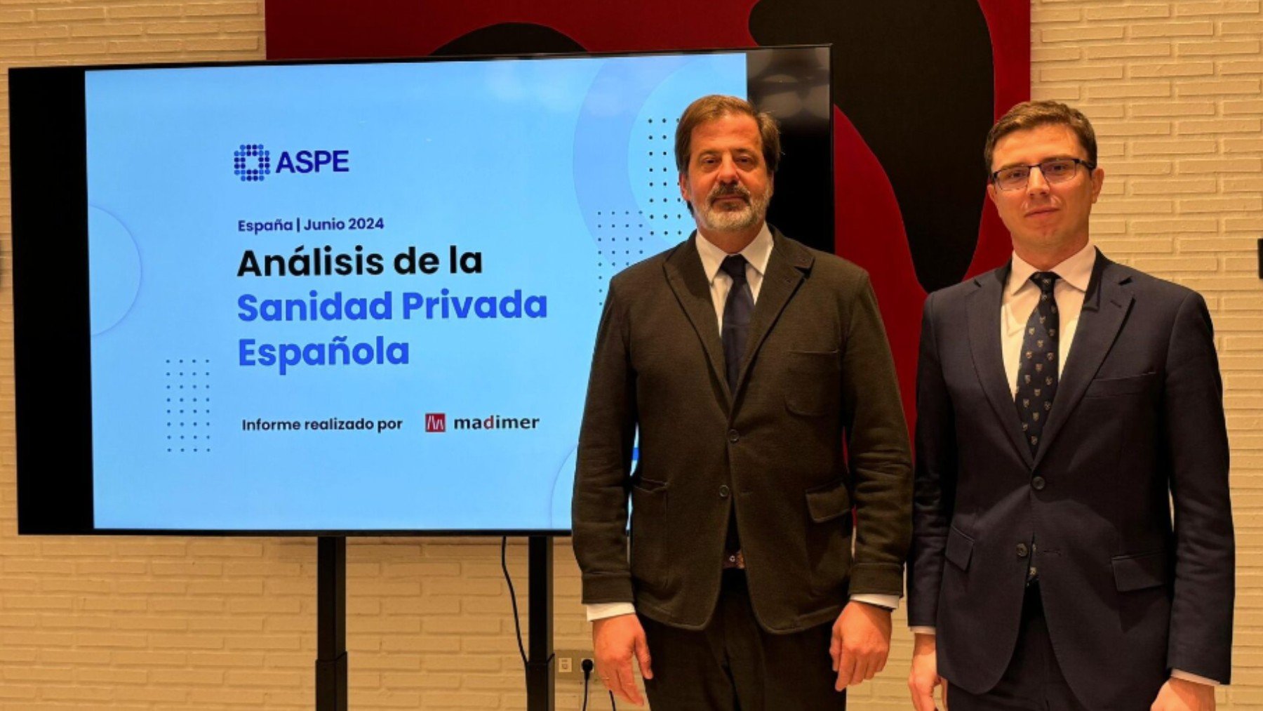 Carlos Rus y Luis Mendicuti, presidente y secretario general de la Patronal de la Sanidad Privada (ASPE).