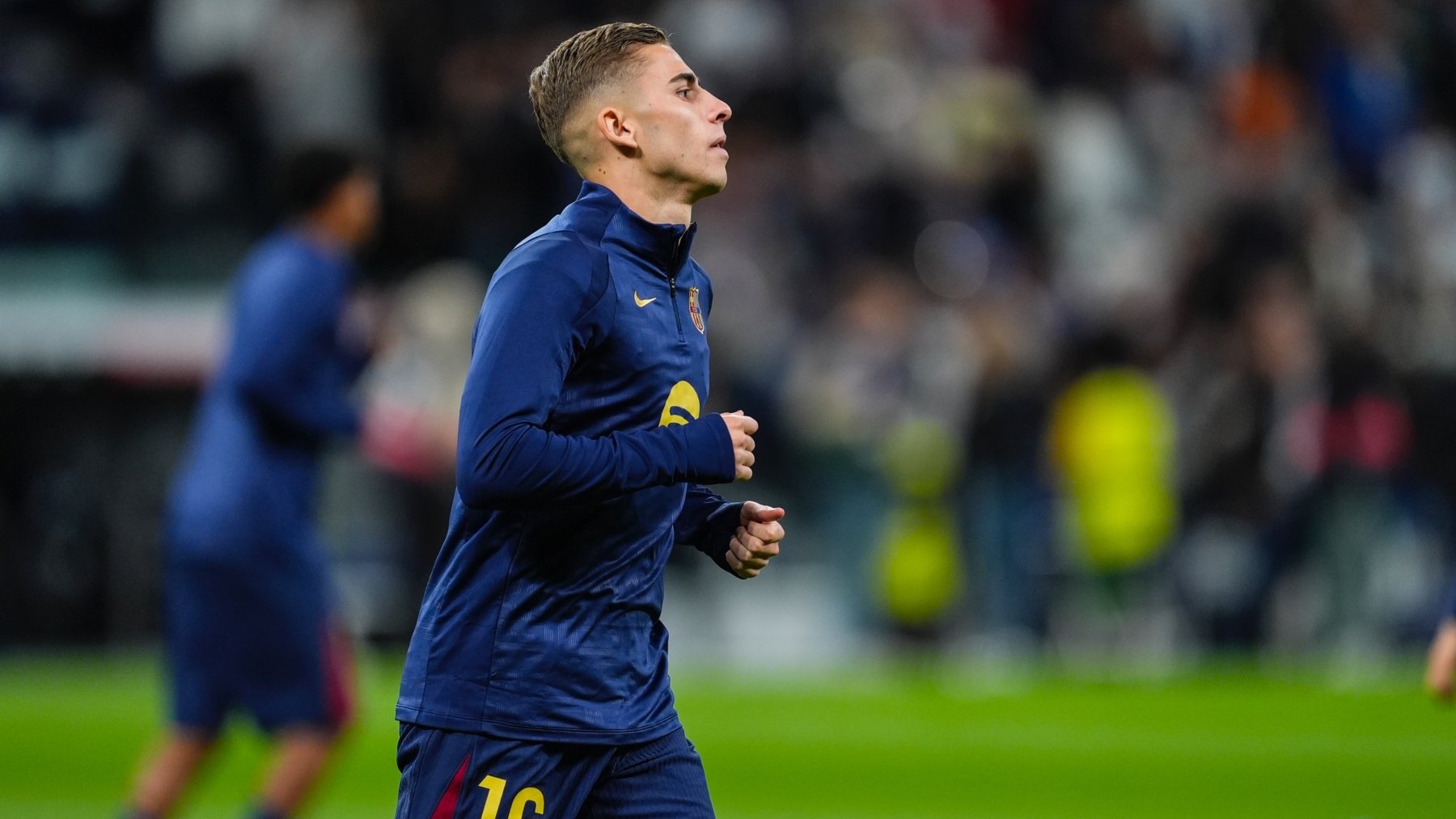 Fermín López antes de un partido con el Barcelona esta temporada. (EP)