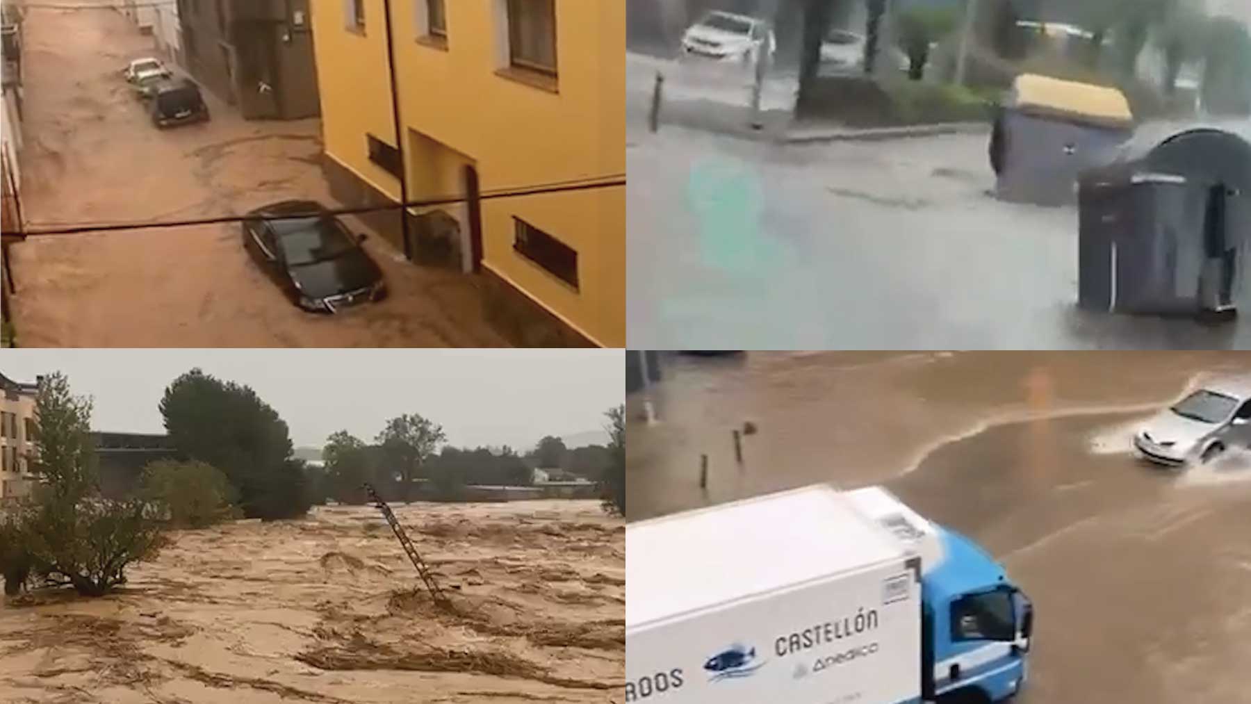 Imágenes de las inundaciones en Castellón.