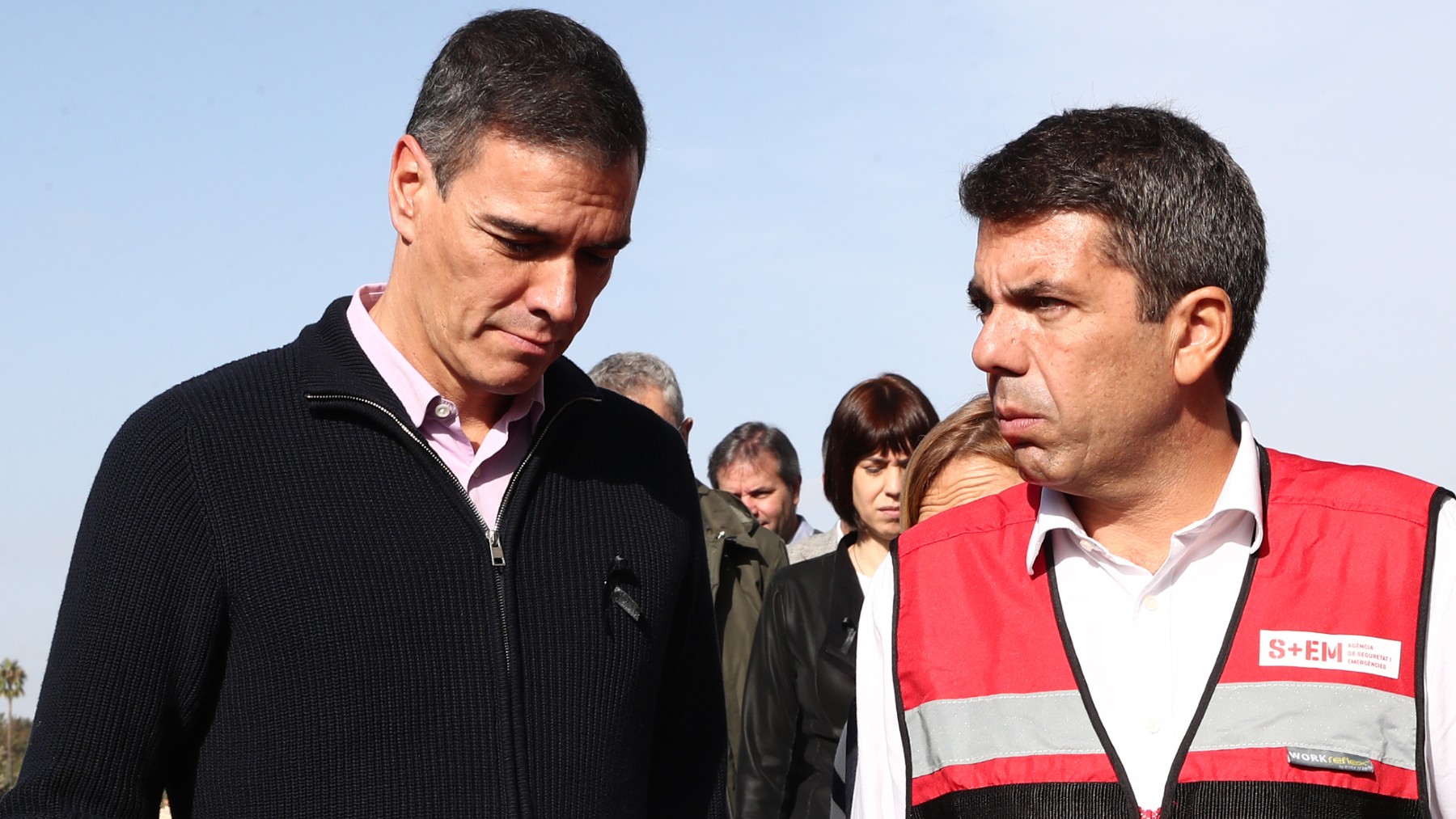 Pedro Sánchez y Carlos Mazón.