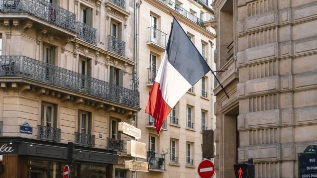 Francia, Europa, Ciudad, Bandera