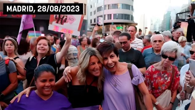 Yolanda Díaz se manifestó por el beso de Rubiales conociendo ya la primera denuncia contra Errejón