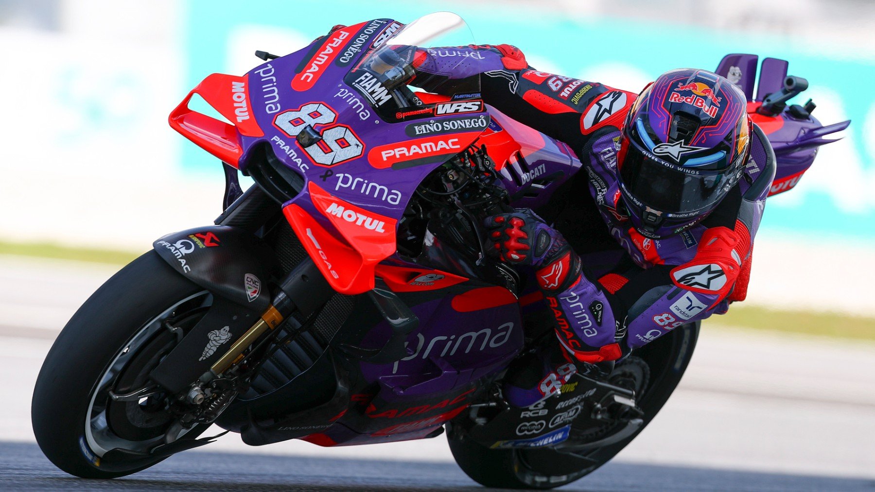 Jorge Martín, durante el GP de Malasia de MotoGP. (EFE)