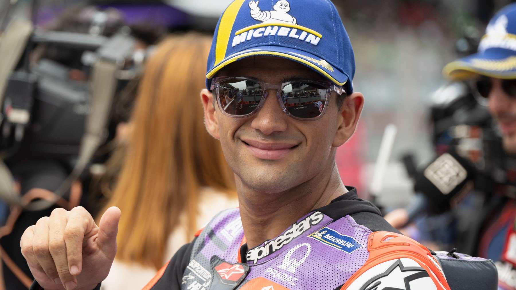 Jorge Martín celebra su victoria en la sprint del GP de Malasia de MotoGP. (Getty)