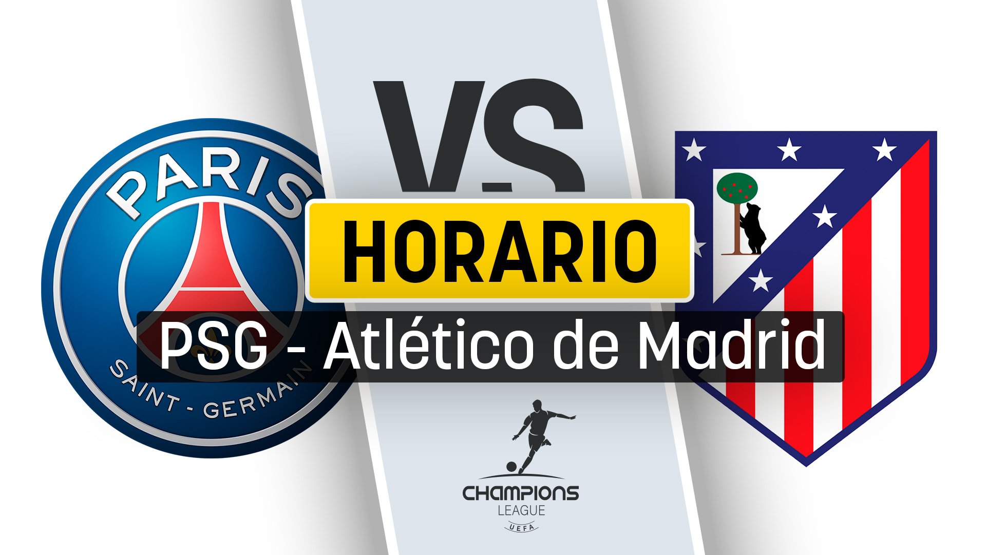 PSG-Atlético de Madrid: horario y dónde ver por TV online el partido de la Champions League.