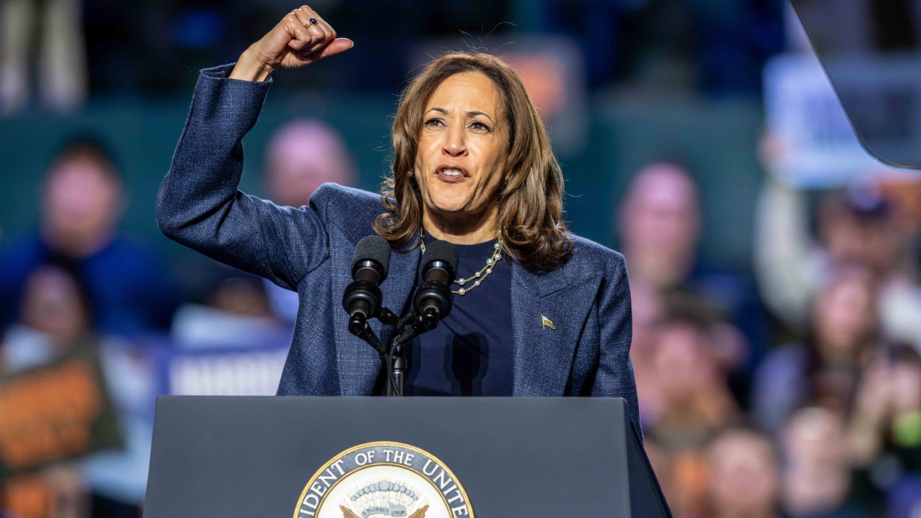 Kamala Harris en Michigan. (Foto: Europa Press)