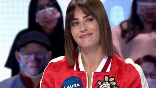 Laura Moure en 'Pasapalabra' durante una conexión