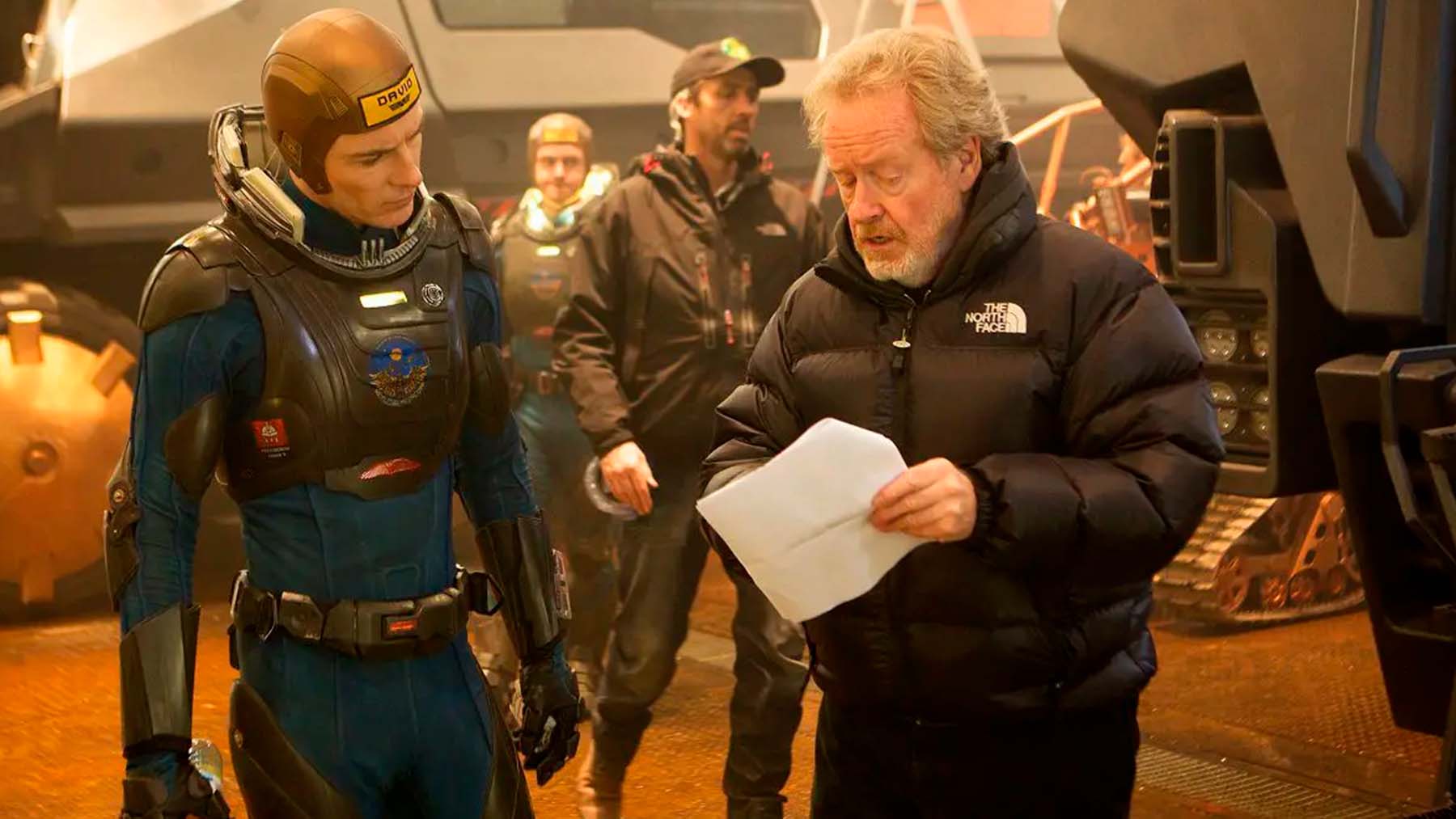 Ridley Scott en el set de ‘Prometheus’ (20th Century Fox).