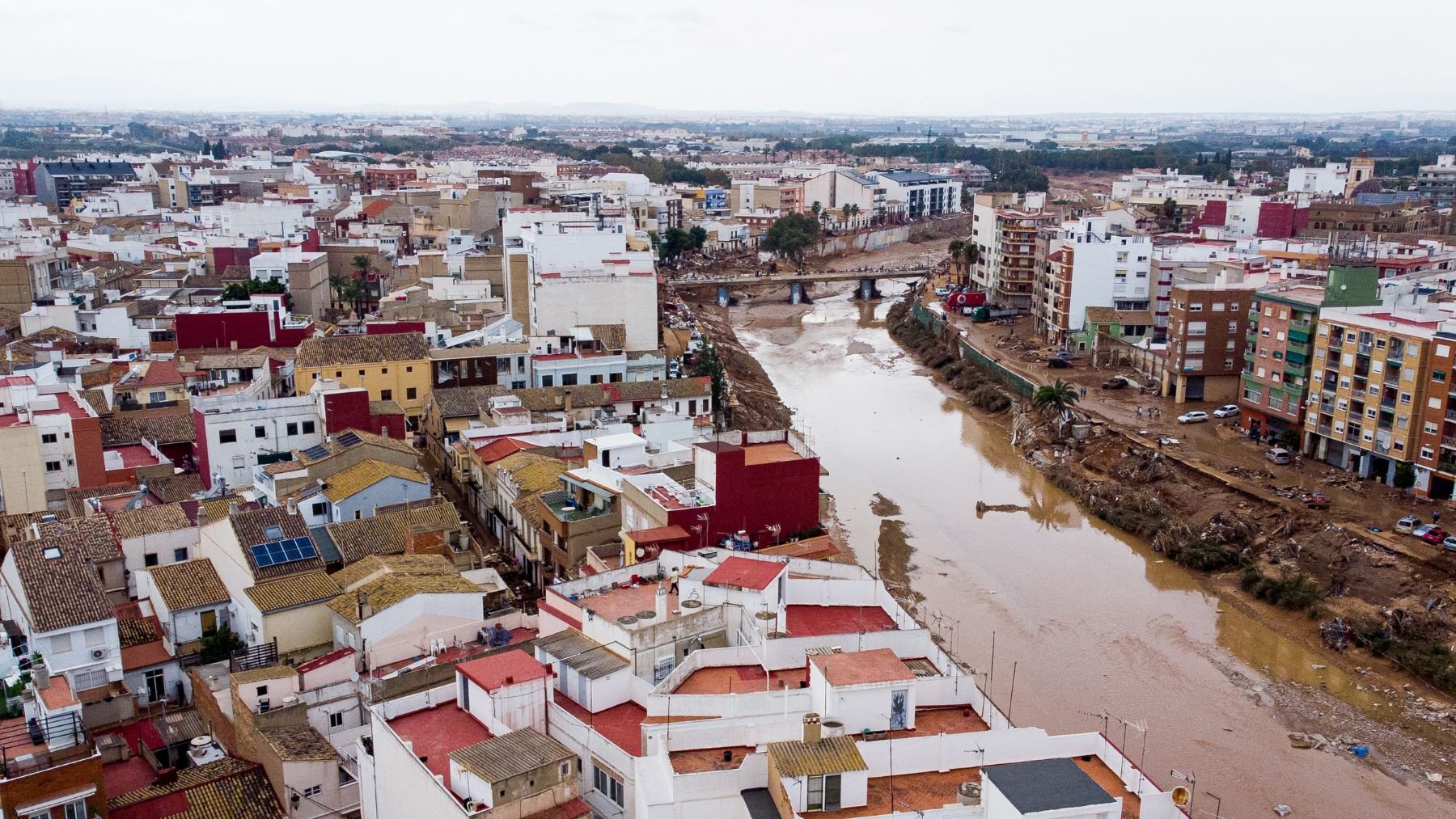 Vista aérea de Paiporta desde un dron el 4 de noviembre de 2024. (Ep)