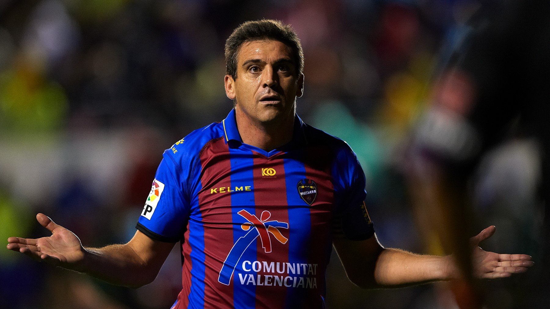 Ballesteros, durante un partido con el Levante. (Getty)