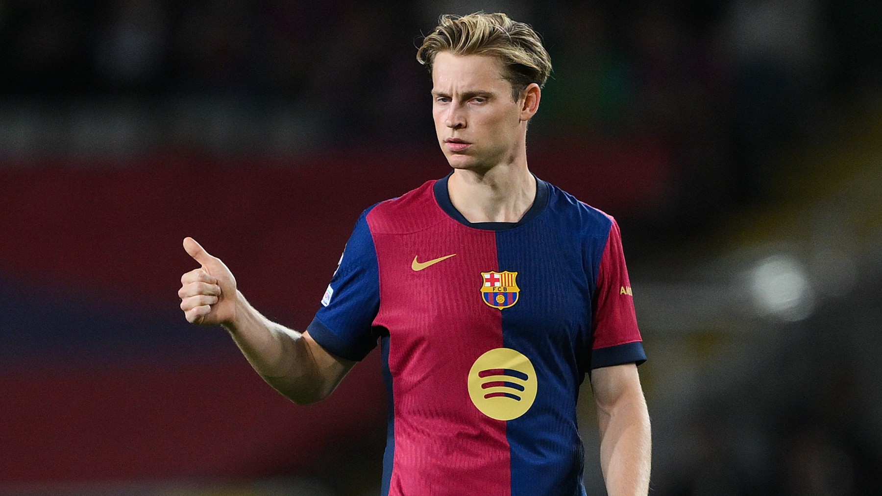 De Jong en un partido co el Barcelona. (Getty)